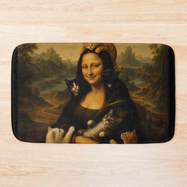Item preview, Mona Lisa Cat Lover – Funny Renaissance Cats Parody Inspired by the Mona Lisa designed and sold by BlackCat Vibe.