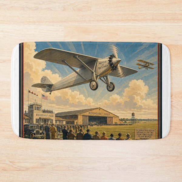 Item preview, Roosevelt Field Vintage Airport – Long Island Aviation History designed and sold by RetroAviation.