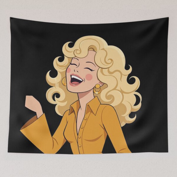 Item preview, Retro Disco Queen Singing In Yellow Jumpsuit designed and sold by Surviving Monday Club.