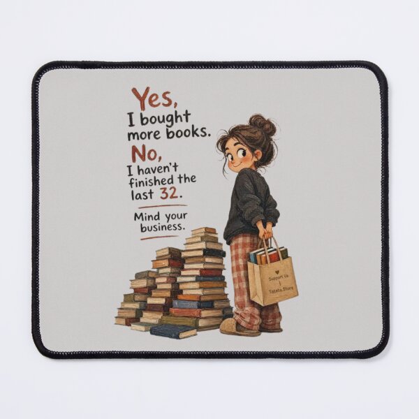 Item preview, Funny Book Lover Buying More Books Quote designed and sold by Mittal-Designs.
