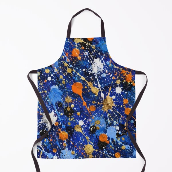 Item preview, Electric Blue Action Splatter Abstract Art designed and sold by THE SPLATTERED HAUS BY SAGE BANKS.