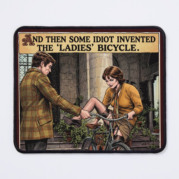 Item preview, And Then Some Idiot Invented The Ladies' Bicycle designed and sold by graficsfx.
