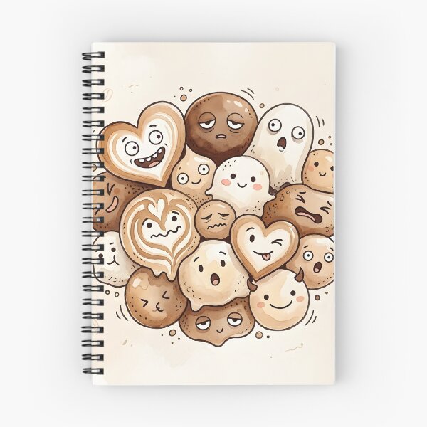 Item preview, Cute Latte Art Foam Spirits Kawaii Coffee Lover Illustration designed and sold by DuckOddity.