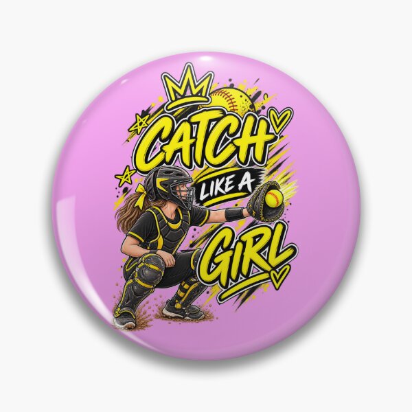Item preview, Catch Like a Girl Yellow designed and sold by With-Odin.