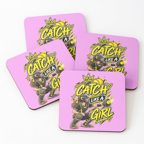 Item preview, Catch Like a Girl Yellow designed and sold by With-Odin.