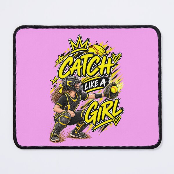Item preview, Catch Like a Girl Yellow designed and sold by With-Odin.