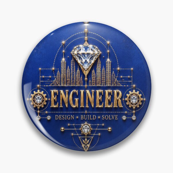 Item preview, Enginee – Royal Blue Gold Diamond Engineering Design designed and sold by HO•Designs.