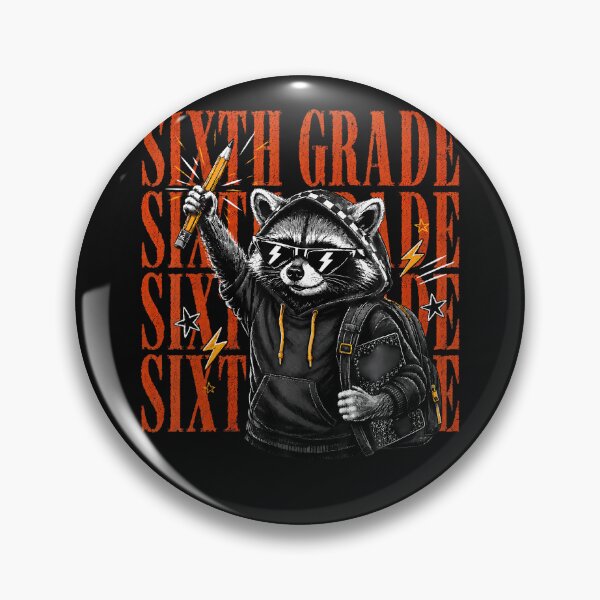 Item preview, Sixth Grade Raccoon Back To School Funny Student designed and sold by Mykittens69.