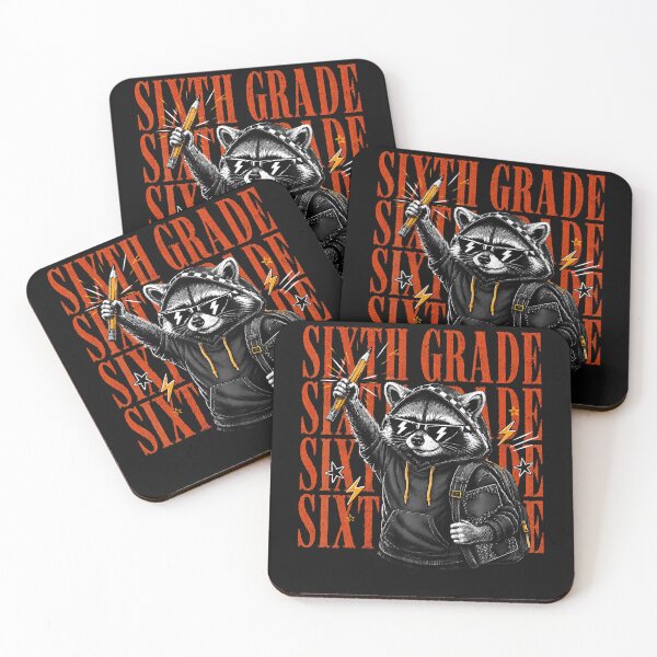 Item preview, Sixth Grade Raccoon Back To School Funny Student designed and sold by Mykittens69.