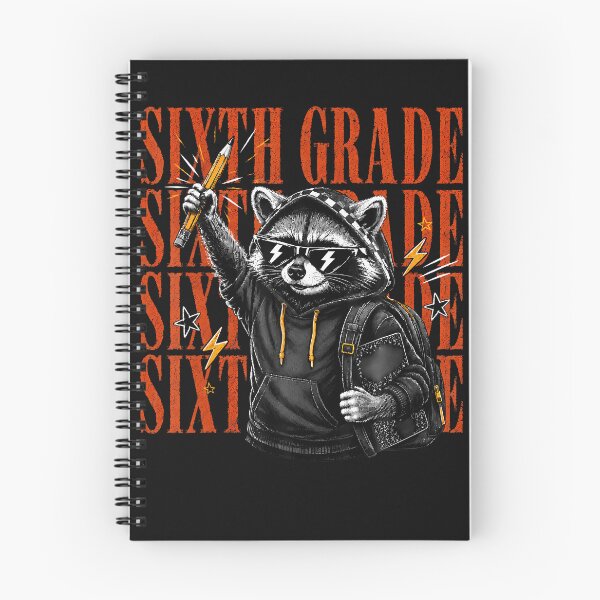 Item preview, Sixth Grade Raccoon Back To School Funny Student designed and sold by Mykittens69.