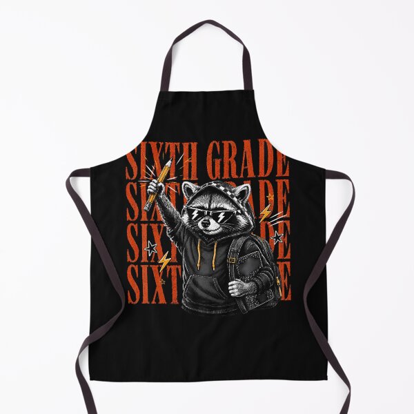 Item preview, Sixth Grade Raccoon Back To School Funny Student designed and sold by Mykittens69.