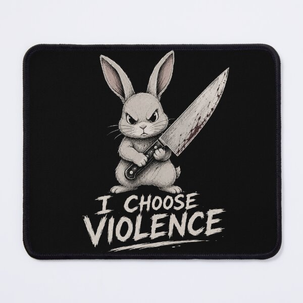 Item preview, I Choose Violence Rabbit designed and sold by TheEndDesign.