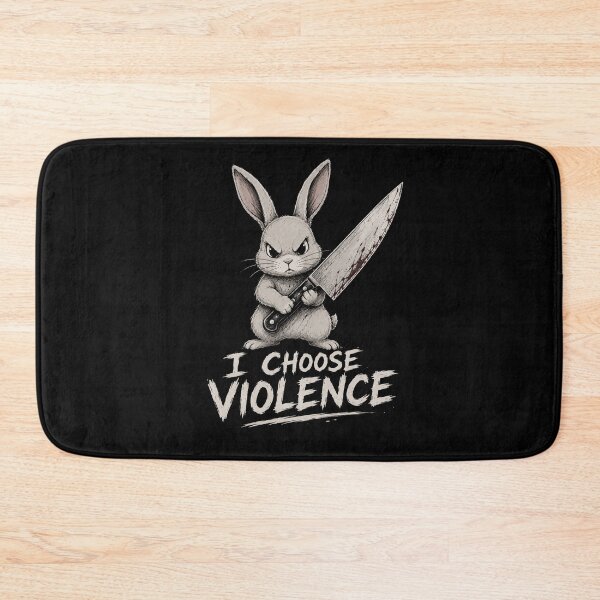 Item preview, I Choose Violence Rabbit  designed and sold by TheEndDesign.