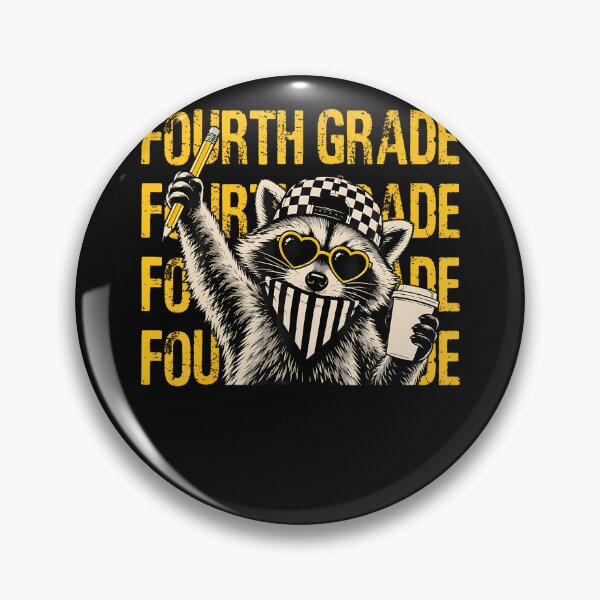 Item preview, Funny Fourth Grade Teacher Feral Raccoon Back To School designed and sold by Mykittens69.