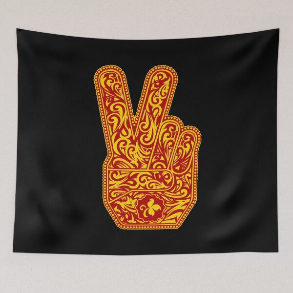 Item preview, Ornate Peace Sign Hand Art-31 designed and sold by ChevalierIzyy.