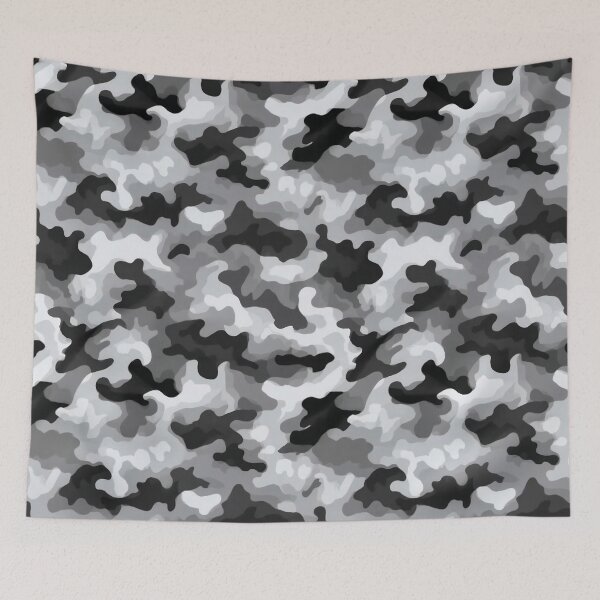 Item preview, Oversized Urban Camo Pattern - Bold Grey Black & White Camouflage designed and sold by Nine Lives Studio.