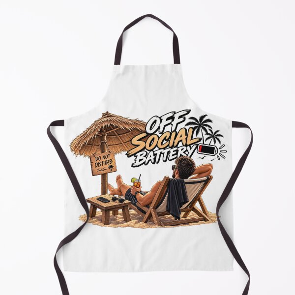 Item preview, Off Social Battery Beach Introvert Do Not Disturb designed and sold by AgnesDream.