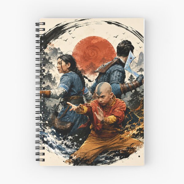 Item preview, Elemental Warriors Anime Art | Fire Water Air Fantasy Martial Arts designed and sold by AbstractAuraArt.