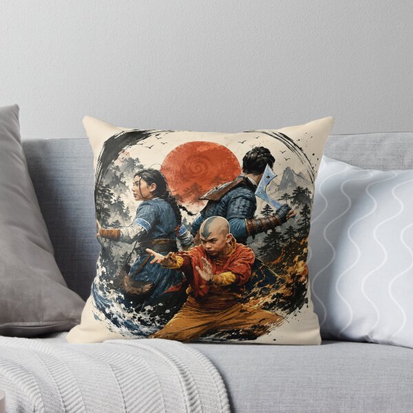 Item preview, Elemental Warriors Anime Art | Fire Water Air Fantasy Martial Arts designed and sold by AbstractAuraArt.