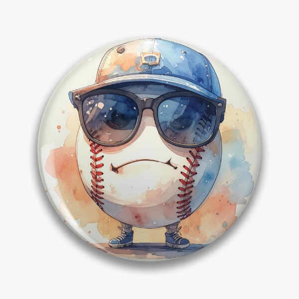Item preview, Cool baseball with style in watercolor designed and sold by LiskoDesign.