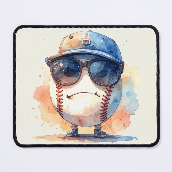 Item preview, Cool baseball with style in watercolor designed and sold by LiskoDesign.