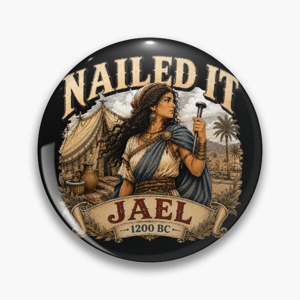 Item preview, Nailed It Jael 1200 BC – Biblical Woman Vintage Design designed and sold by creativebymateo.