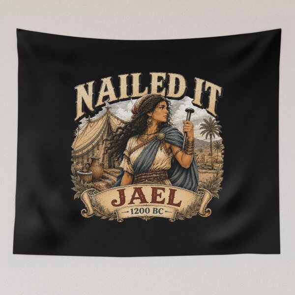 Item preview, Nailed It Jael 1200 BC – Biblical Woman Vintage Design designed and sold by creativebymateo.