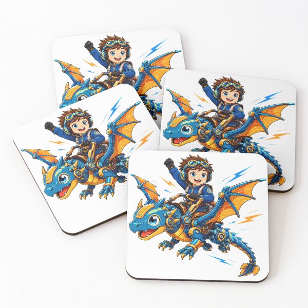 Item preview, Cyber Dragon Rider – Futuristic Dragon Adventure designed and sold by Nubian Style.