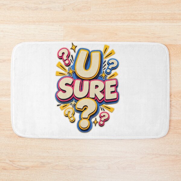 Item preview, U Sure Funny Sarcastic Papercraft Typography Design designed and sold by Promoffy.