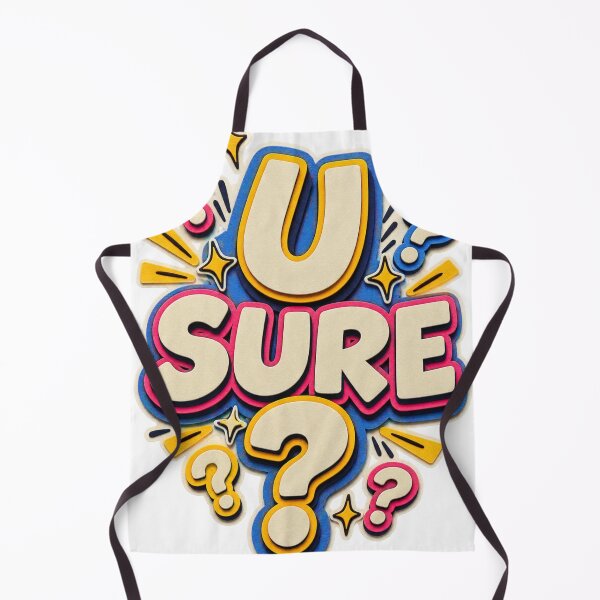Item preview, U Sure Funny Sarcastic Papercraft Typography Design designed and sold by Promoffy.