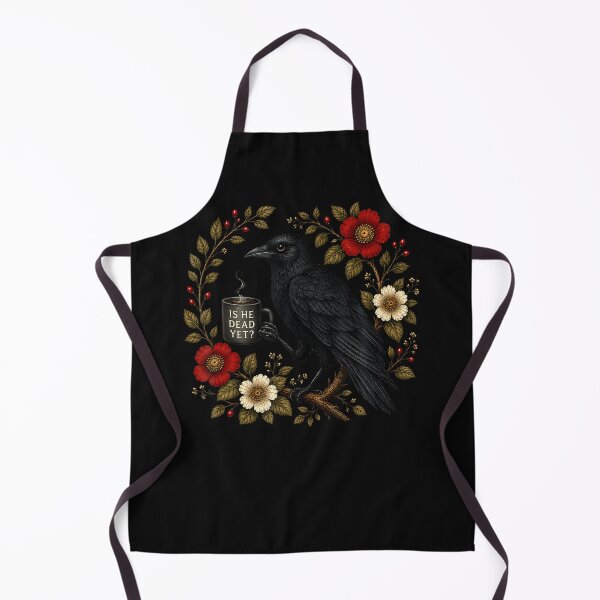 Item preview, Is He Vintage Dead Yet Dark Crow Raven Bird Humor designed and sold by Mykittens69.
