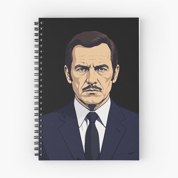 Item preview, Serious Man With Mustache In Dark Business Suit designed and sold by Surviving Monday Club.
