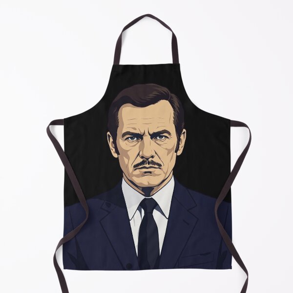 Item preview, Serious Man With Mustache In Dark Business Suit designed and sold by Surviving Monday Club.