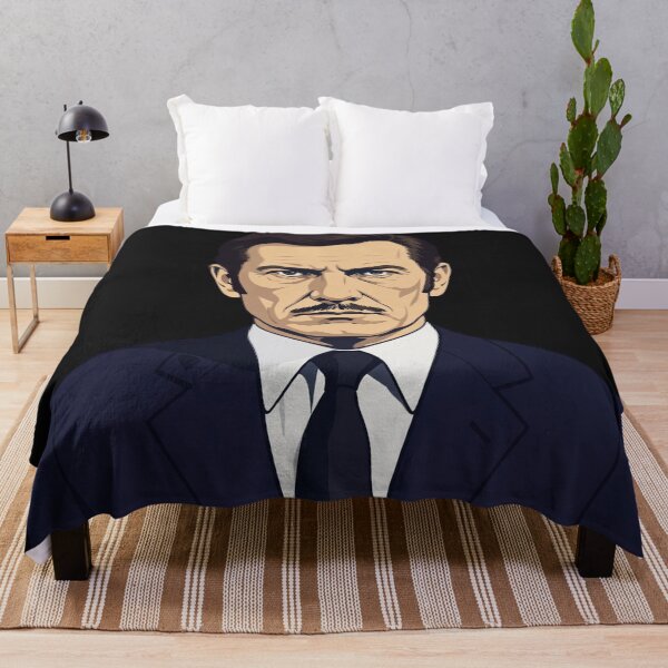 Item preview, Serious Man With Mustache In Dark Business Suit designed and sold by Surviving Monday Club.