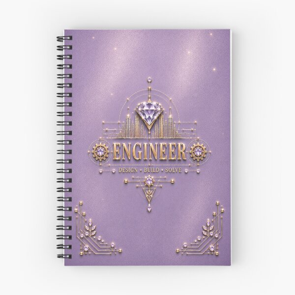 Item preview, Engineer – Pearl Lavender Gold Diamond Engineering Design designed and sold by HO•Designs.