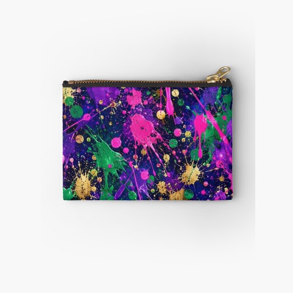 Item preview, Neon Jewel Splatter Action Abstract Art designed and sold by THE SPLATTERED HAUS BY SAGE BANKS.