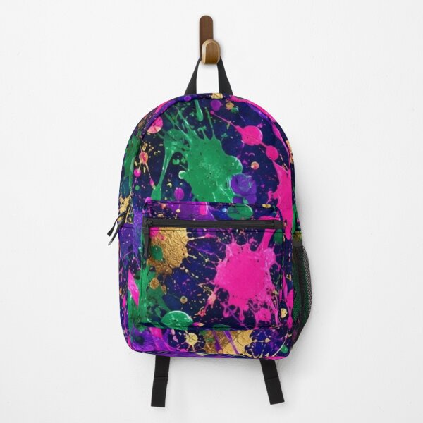 Item preview, Neon Jewel Splatter Action Abstract Art designed and sold by THE SPLATTERED HAUS BY SAGE BANKS.
