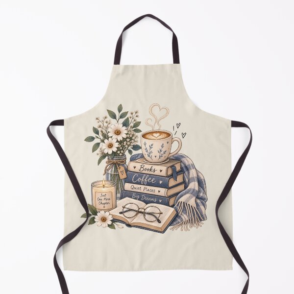 Item preview, Cozy Books and Coffee Aesthetic – Book Lover Reading & Coffee Illustration designed and sold by MUSA'S.