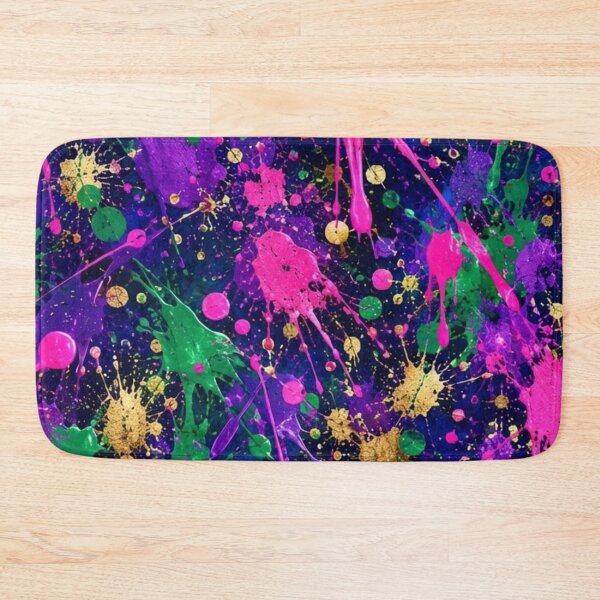 Item preview, Neon Jewel Splatter Action Abstract Art designed and sold by THE SPLATTERED HAUS BY SAGE BANKS.