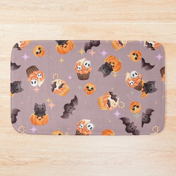 Item preview, Cute Bat, Black Cat, Halloween Cupcakes designed and sold by CursedButCute1.