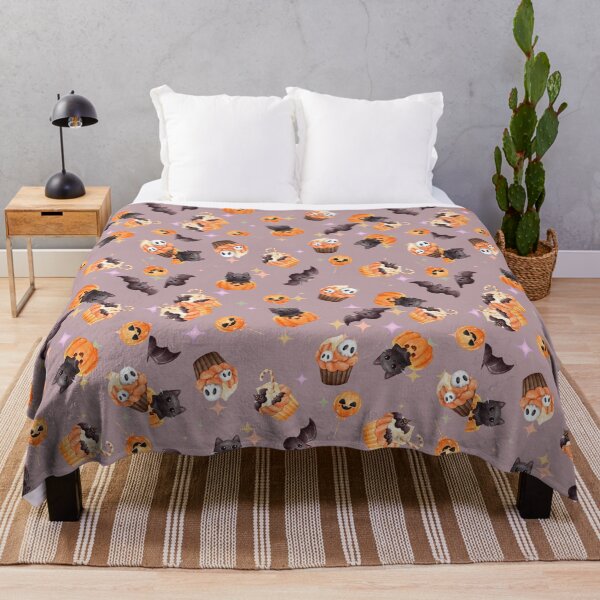 Item preview, Cute Bat, Black Cat, Halloween Cupcakes designed and sold by CursedButCute1.