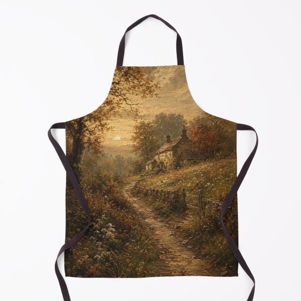 Item preview, Vintage English Countryside Cottage at Golden Hour designed and sold by GSizzle1.