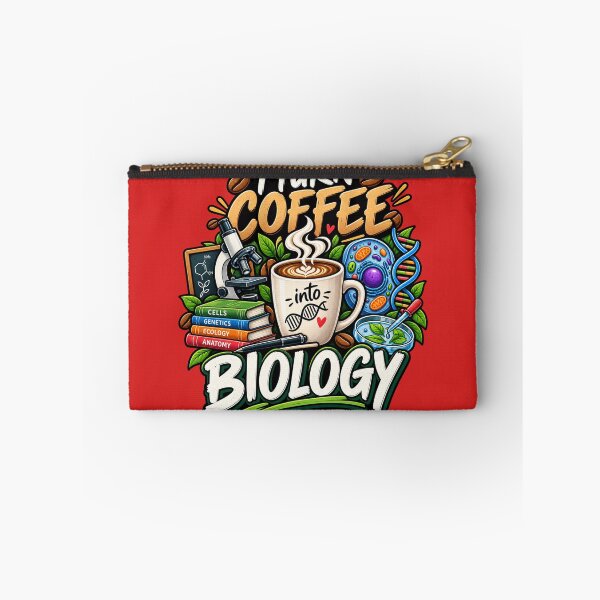 Item preview, I Turn Coffee Into Biology – Funny Biology Teacher Science Shirt designed and sold by Oualibaddas.