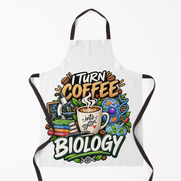 Item preview, I Turn Coffee Into Biology – Funny Biology Teacher Science Shirt designed and sold by Oualibaddas.
