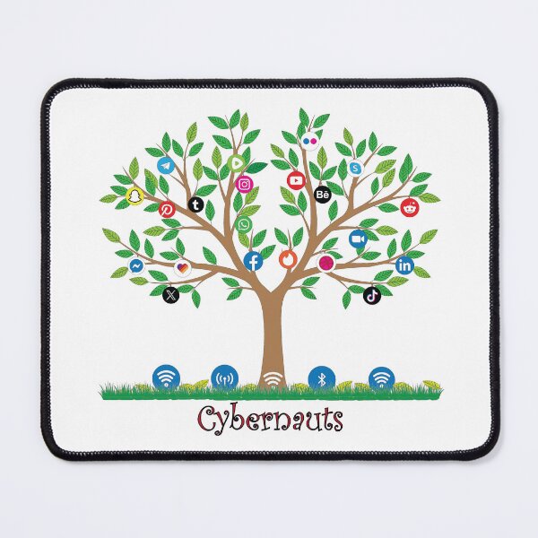 Item preview, Social media symbols, network connections, cybernauts, tree designed and sold by Lennylindesigns.