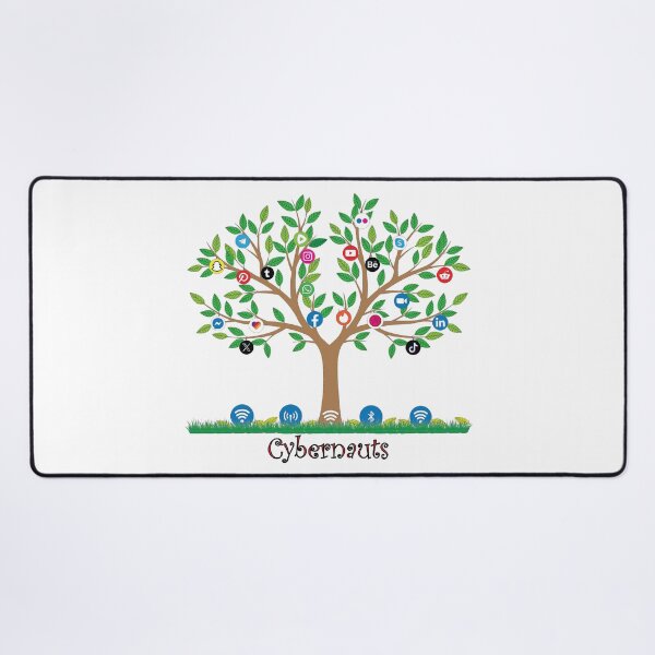 Item preview, Social media symbols, network connections, cybernauts, tree designed and sold by Lennylindesigns.