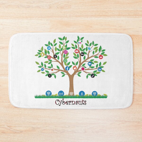 Item preview, Social media symbols, network connections, cybernauts, tree designed and sold by Lennylindesigns.