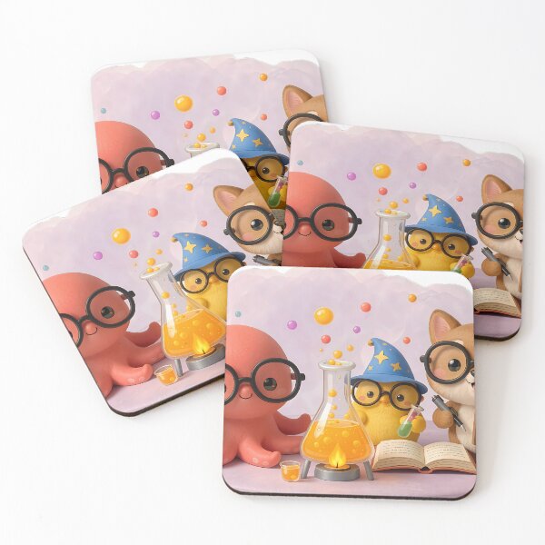 Item preview, Cute science animals cartoon illustration designed and sold by Agnisherl.