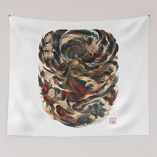 Item preview, Fujin – Wrath of the East Wind | Japanese Wind God Art designed and sold by kaxymax.