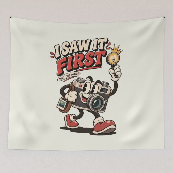 Item preview, I Saw It First Camera Mascot designed and sold by HoopeStylee.